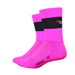 Aireator Team DeFeet 5'' DOUBLE CUFF HI-VIS PINK ECO CMX / BLACK STRIPE