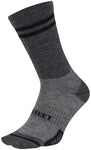 Cyclismo Wool Blend 6" Gravel Grey w/Black Stripes