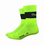 Aireator 5'' Team DeFeet Hi-Vis Yellow w/Black Stripe