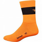 Aireator 5'' Team DeFeet Hi-Vis Orange w/Black Stripe